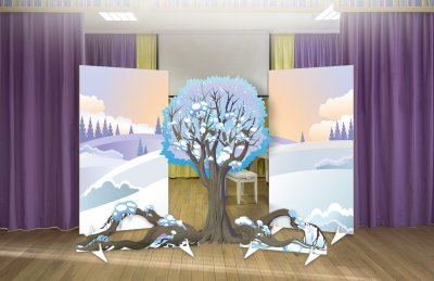Комплект декораций с двусторонней ширмой “Зимний Лес” — jpg/51654_2.jpg