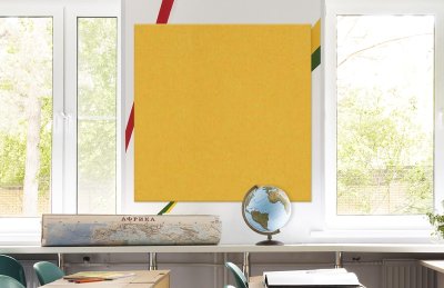 Стенд из эко-войлока 120х120 см. Желтый  ЭС12.120120 галерея 1