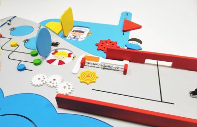 Бизиборд "Кораблик" с двумя полочками 46995 галерея 4