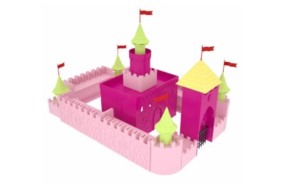 Конструктор Сказочный Замок 200 деталей в системе хранения Игротека 7129рос галерея 1