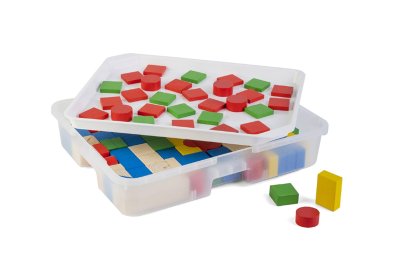 Деревянный конструктор Геометрические фигуры / 130 деталей в системе хранения Игротека 7710рос галерея 2