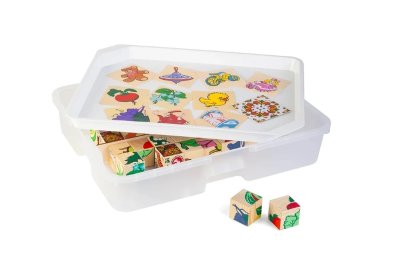 Комплект деревянных кубиков с картинками 8 видов / в системе хранения Игротека 7720рос галерея 1