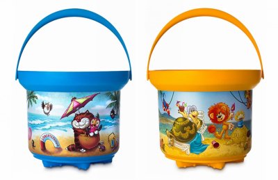 Комплект ведер 2 л с красочной этикеткой / 6 шт 8044Р галерея 2