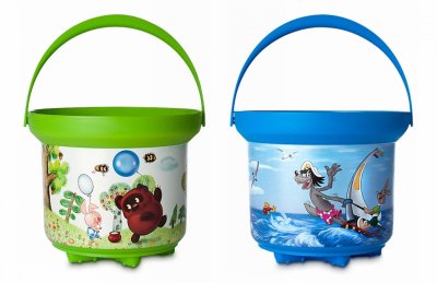 Комплект ведер 2 л с красочной этикеткой / 6 шт 8044Р галерея 3