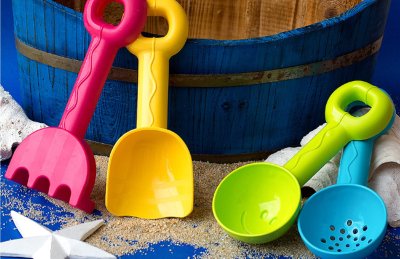 Комплект Инструменты и формочки Морские для игр с песком 50 шт / в системе хранения 7137рос галерея 2