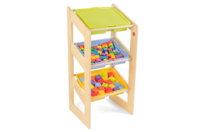 Стеллаж наклонный 1080х3 контейнера с комплектом контейнеров №1 / система хранения Игротека — jpg/8344ros_2.jpg