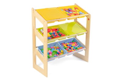 Стеллаж наклонный 1080х6 контейнеров с комплектом контейнеров №1 / система хранения Игротека — jpg/8528ros_2.jpg