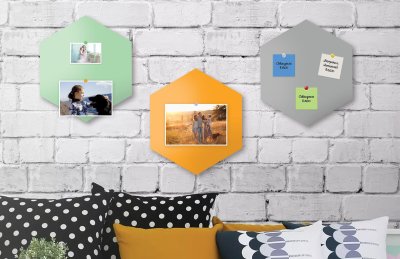 Магнитная панель "Сота" 40х40 см голубая 42493 галерея 1