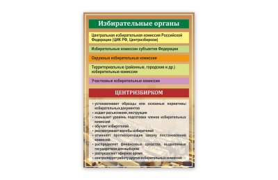 Стенд "Избирательные органы"
