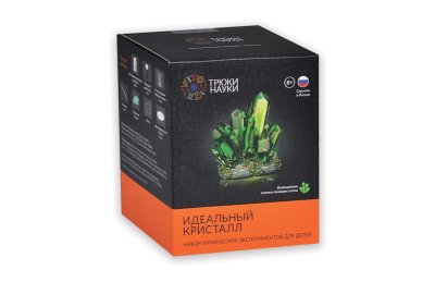 Набор химических  эскпериментов для детей "Идеальный кристалл" (зеленый) 
