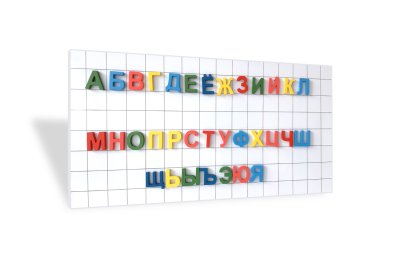 Комплект "Обучение грамоте" (магнитная панель и объемные буквы)