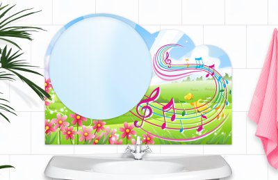 Зеркало "Нотки"