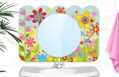 Зеркало "Цветочки"