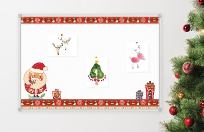 Наклейка для доски 90x60 cм “Веселый Новый Год“