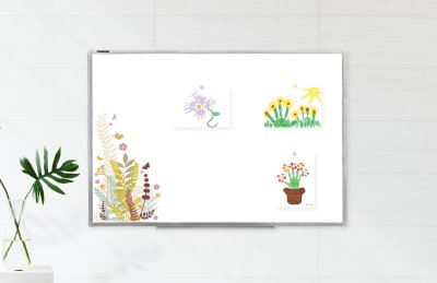 Наклейка для доски “Весёлые цветочки“