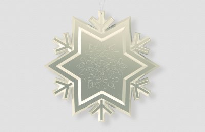 Снежинка-платина