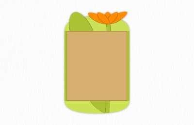 Пробковая доска "Оранжевый цветок" 70х110 см