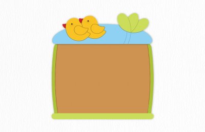 Пробковая доска "Утки" 118х116 см