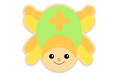 Декорация "Паук Павлинка" 60х57 см