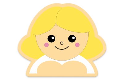 Декорация "Маленькая девочка" 40х33 см