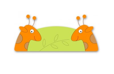 Декоративная арка "Жирафы" 118х38 см