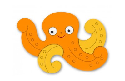 Декорация "Осьминог" 58х38 см