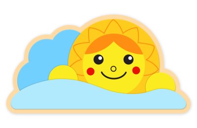 Декоративная арка "Веселое Солнышко" 78х42 см