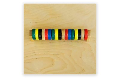 Тактильно-развивающая панель «Цветные круги» 