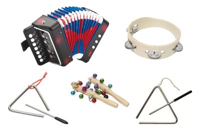 Комплект детских музыкальных инструментов №5. Для средних и старших групп.
