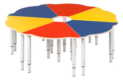 Стол 6-ти секционный «Ромашка» модульный