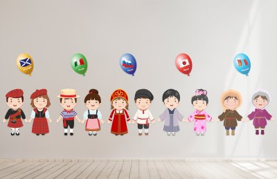 Комплект декораций "Дети Мира"