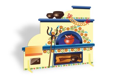 Декорация "Русская печь"