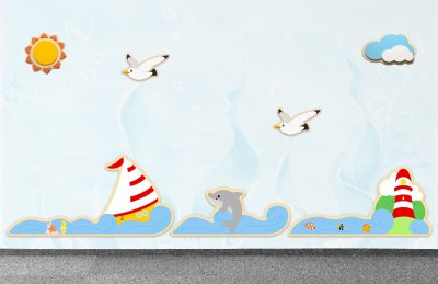 Комплект декораций из пластика "На волнах"