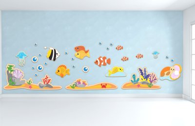 Комплект декораций "Под водой"