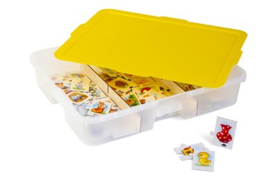 Комплект логических игр Малыш / 3 комплекта в системе хранения Игротека