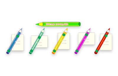 Композиция Веселые карандаши