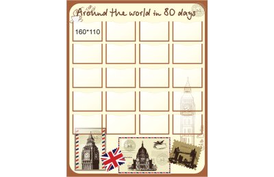 Стенд "Around the world in 80 days"