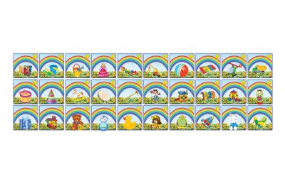 Комплект наклеек Радуга (30 шт)