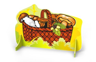 Декорация "Осенняя корзина с грибами"