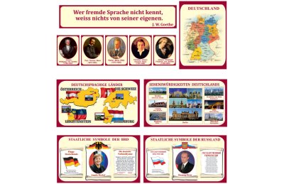 Комплект стендов для кабинета немецкого языка