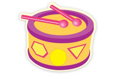 Крепление для рисунка "Барабан"