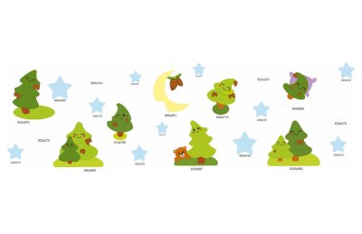 Комплект декораций для спальни "Елочки" 7 метров 50803 галерея 1