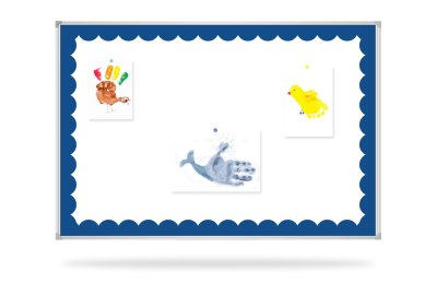 Наклейка для досок 90x60 cм “Синяя рамка”  FFB-1 галерея 1