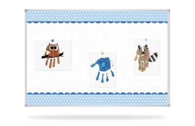 Наклейка для доски 90x60 cм “Голубые полосы" FFB-2 галерея 2