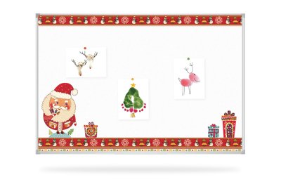 Наклейка для доски 90x60 cм “Веселый Новый Год“ FFN-12 галерея 3