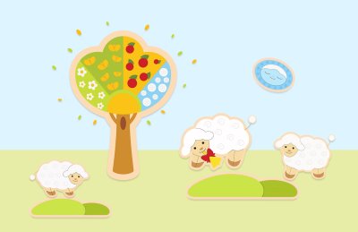 Декорация "Овечка" 54х38 см 46624 галерея 1