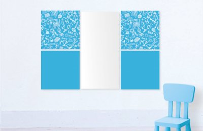 Комплект магнитно-маркерных панелей "Light Blue Design" 41969 галерея 3