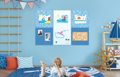 Магнитная панель 50х50 голубая 42205 галерея 1