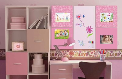 Комплект магнитно-маркерных панелей "Pink History" 41968 галерея 1