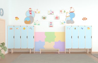 Декоративная панель "Пазл" с перфорацией 50х50 см 52639 галерея 2